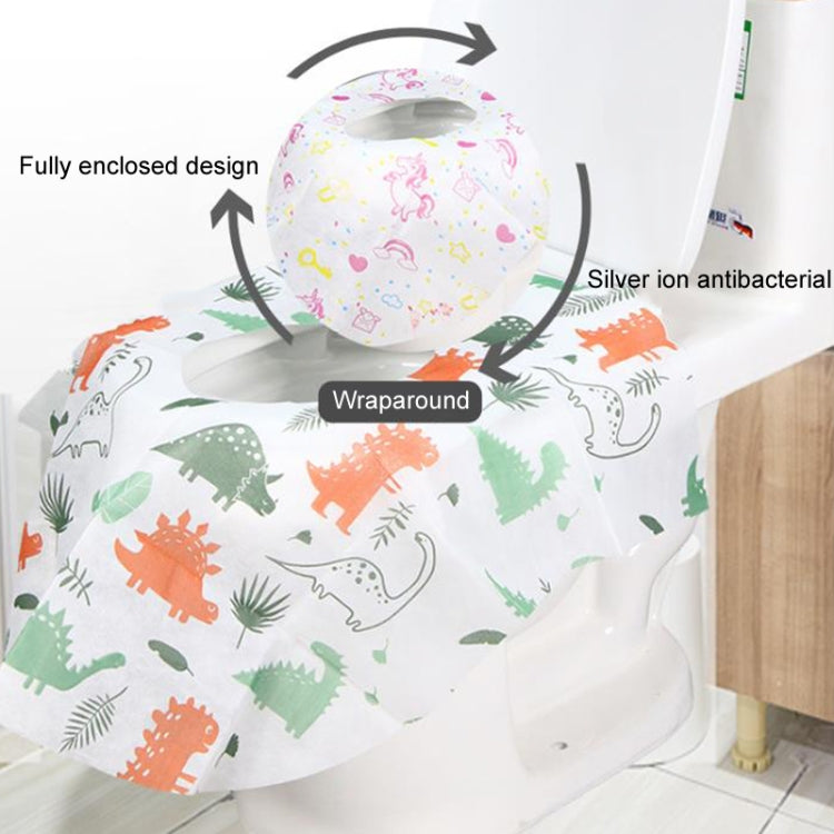 5pcs Disposable Nonwoven Toilet Pad Portable Hotel And Traveling Cartoon Universal Cushion