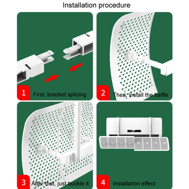 Air Conditioner Windshield Anti-Direct Blowing Air Vent Block Wall Mounted Universal Air Guide Cover
