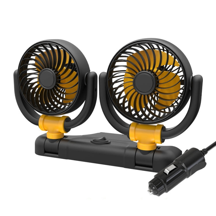 SUITU Car Foldable Cooling Fan Automobile Summer Temperature Reduction Fan, Dual 12V Cigarette Lighter Energized, Dual 24V Cigarette Lighter Energized, Dual 5V USB Energized, Single 12V Cigarette Lighter Energized, Single 24V Cigarette Lighter Energized