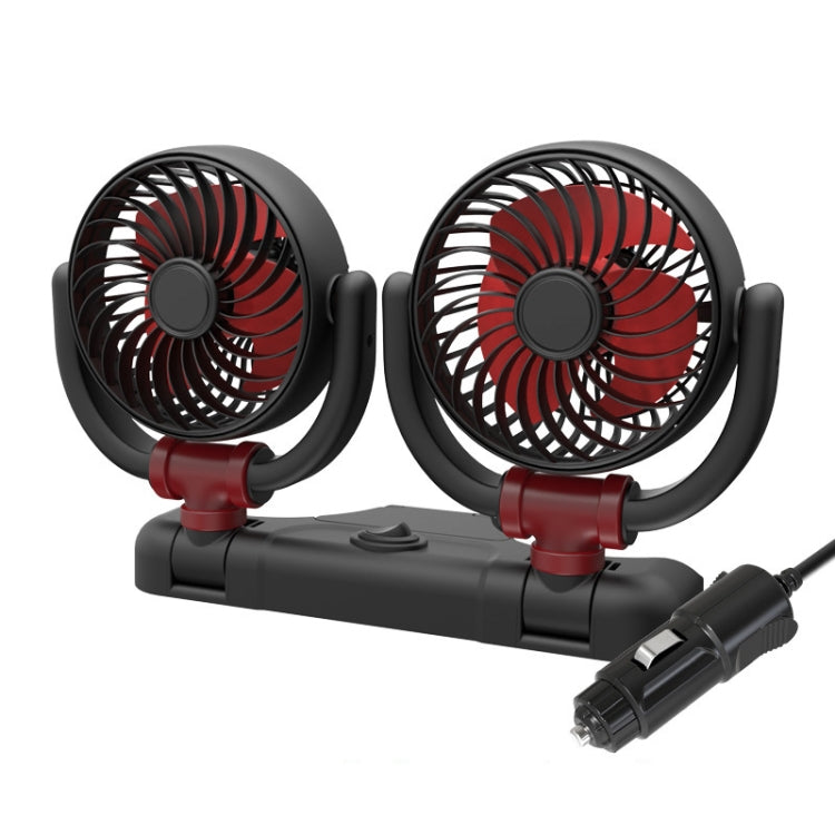 SUITU Car Foldable Cooling Fan Automobile Summer Temperature Reduction Fan, Dual 12V Cigarette Lighter Energized, Dual 24V Cigarette Lighter Energized, Dual 5V USB Energized, Single 12V Cigarette Lighter Energized, Single 24V Cigarette Lighter Energized