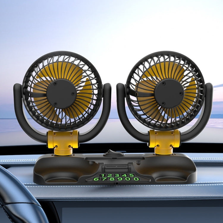 SUITU Car Foldable Cooling Fan Automobile Summer Temperature Reduction Fan, Dual 12V Cigarette Lighter Energized, Dual 24V Cigarette Lighter Energized, Dual 5V USB Energized, Single 12V Cigarette Lighter Energized, Single 24V Cigarette Lighter Energized