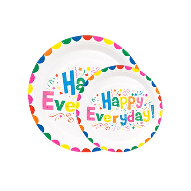 10pcs /Set Birthday Colorful Disposable Tableware Theme Party Decoration Set