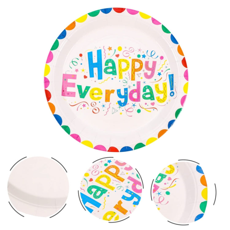 10pcs /Set Birthday Colorful Disposable Tableware Theme Party Decoration Set