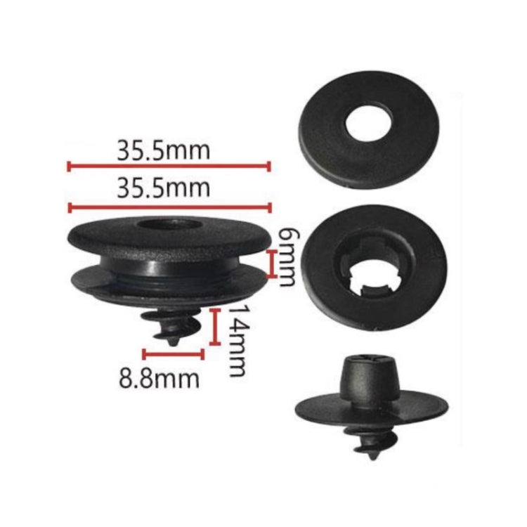 10pcs Double-layer Foot Pad Plastic Fixing Buckle