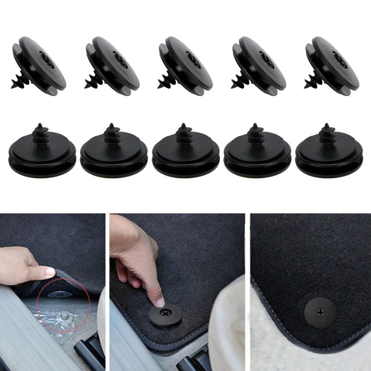 10pcs Double-layer Foot Pad Plastic Fixing Buckle