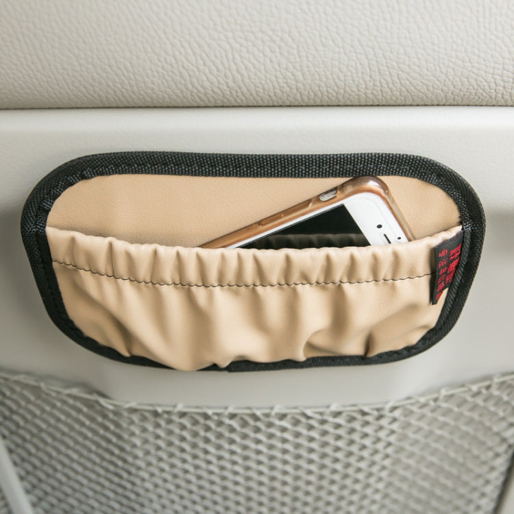 Car Instrument Console Adhesive Net Pocket Storage Hanging Bag