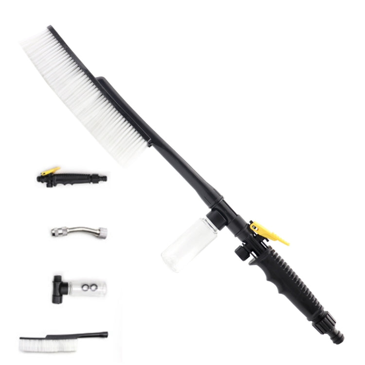 High Pressure Car Wash Nozzle Soft Bristle Long Handle Brush Foam Bottle Tool Set