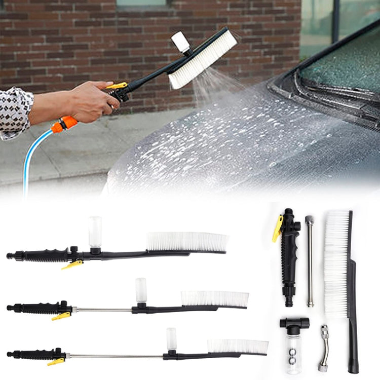 High Pressure Car Wash Nozzle Soft Bristle Long Handle Brush Foam Bottle Tool Set