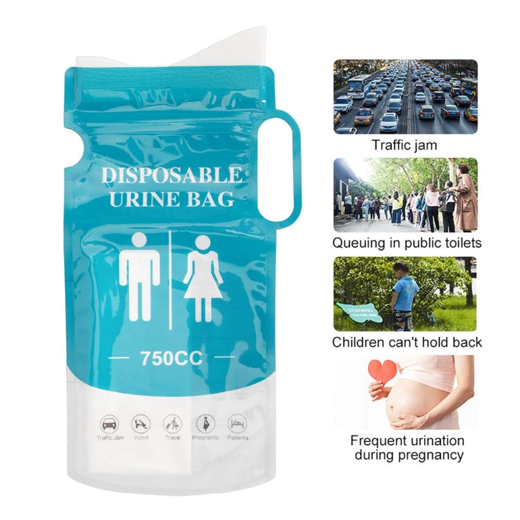 4pcs /Pack Car Disposable Emergency Rapid Coagulation Urine Bag Traffic Jam Pee Bag