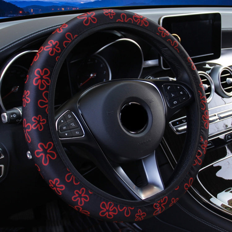 Car Steering Wheel Cover Printed Cloth Without Inner Elastic Band Cover