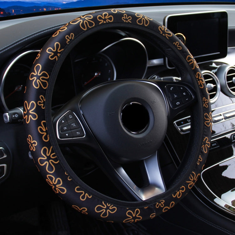 Car Steering Wheel Cover Printed Cloth Without Inner Elastic Band Cover