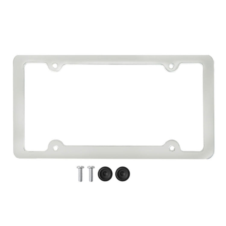 American Standard Aluminum Alloy License Plate Frame Including Accessories
