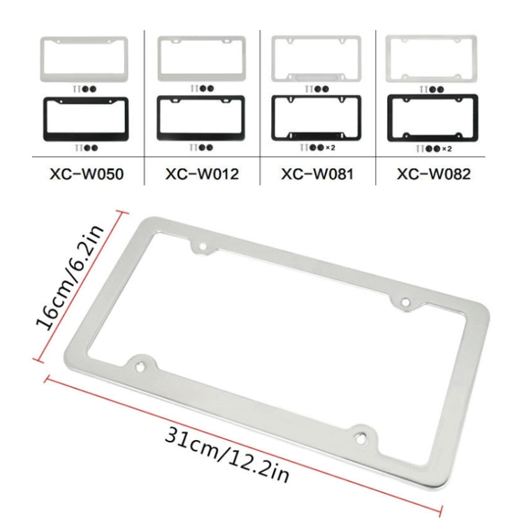 American Standard Aluminum Alloy License Plate Frame Including Accessories