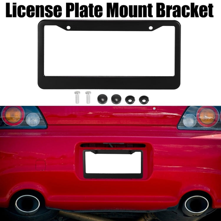 American Standard Aluminum Alloy License Plate Frame Including Accessories