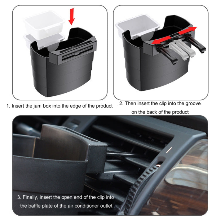 Car-Mounted French Fries Cup Holder Storage Box Multifunctional Trash Can