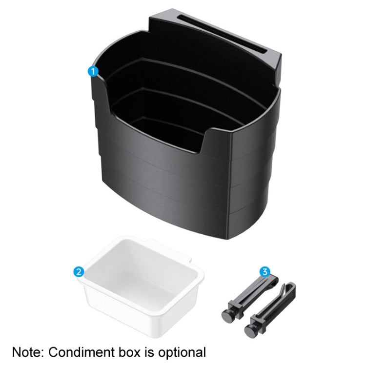 Car-Mounted French Fries Cup Holder Storage Box Multifunctional Trash Can