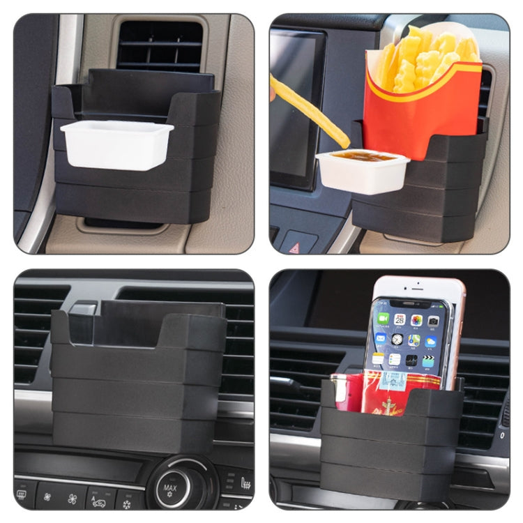 Car-Mounted French Fries Cup Holder Storage Box Multifunctional Trash Can