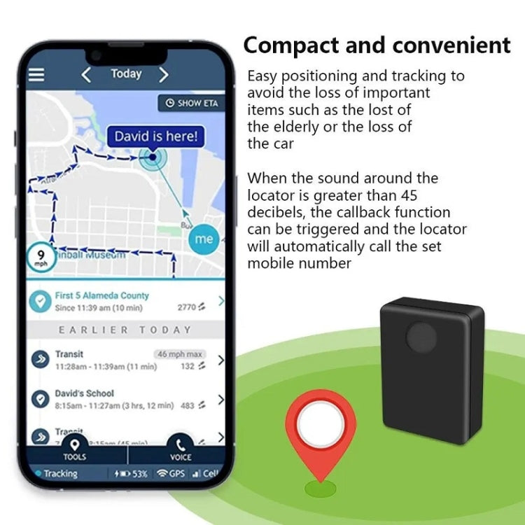 Callback Locator Anti-Theft Voice-Activated Sensor Alarm
