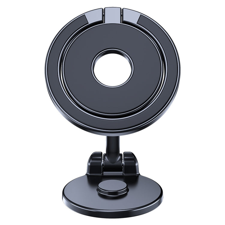 Magnetic Folding Car Phone Holder Rotatable Dashboard Stick-On Navigation Stand