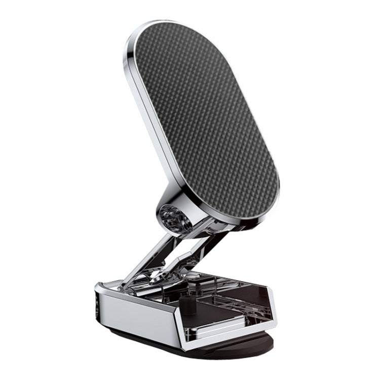 D11 Magnetic Folding Car Phone Holder Rotatable Dashboard Stick-On Navigation Stand