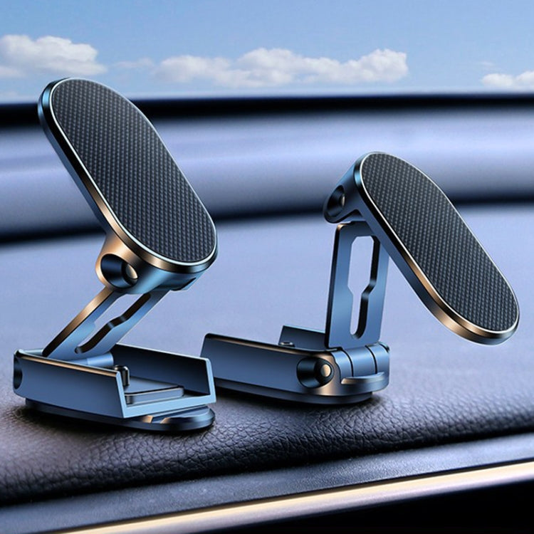 D11 Magnetic Folding Car Phone Holder Rotatable Dashboard Stick-On Navigation Stand
