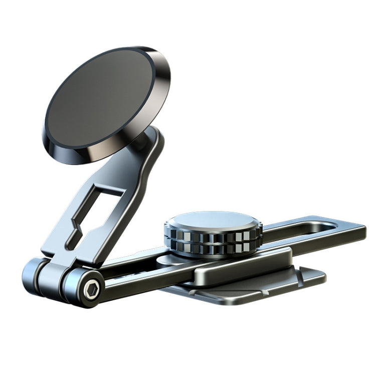 Foldable Suspension Car Phone Holder Magnetic Slide Type Metal Navigation Stand