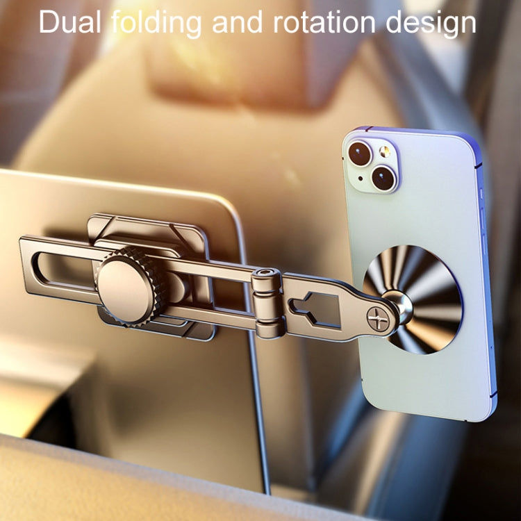 Foldable Suspension Car Phone Holder Magnetic Slide Type Metal Navigation Stand