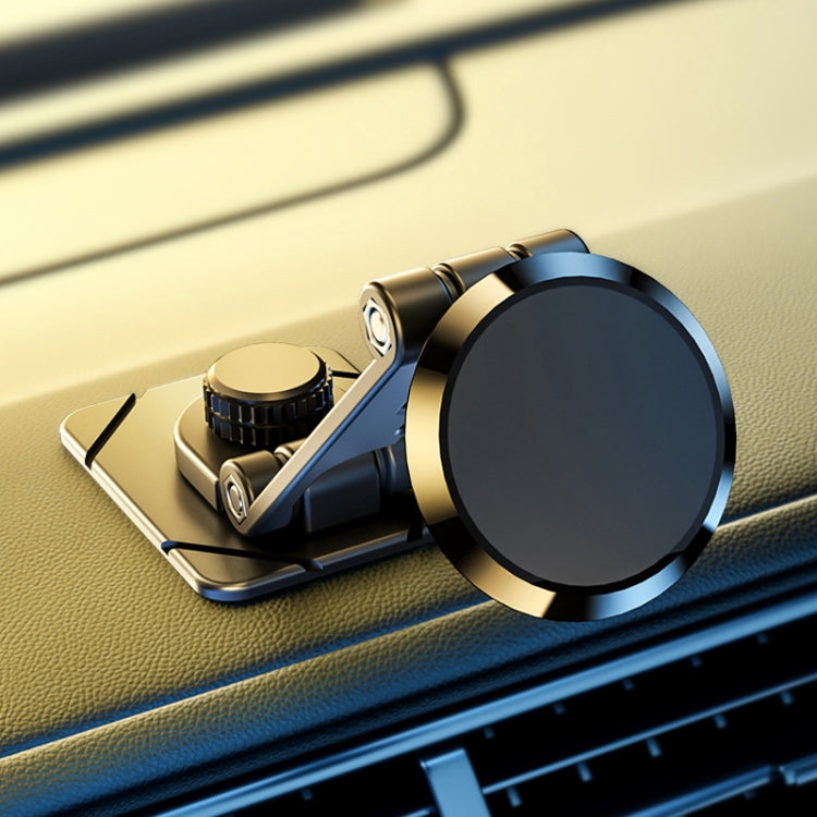 Foldable Suspension Car Phone Holder Magnetic Adhesive Type Metal Navigation Stand