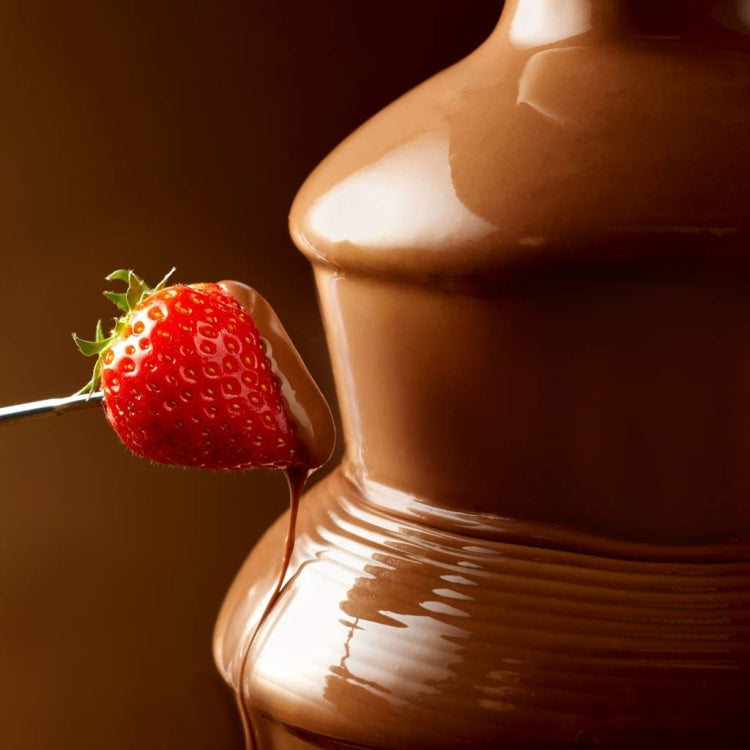 35W  3 Tier Chocolate Fountain  Mini Fondue Set with Hot Melting Pot Base