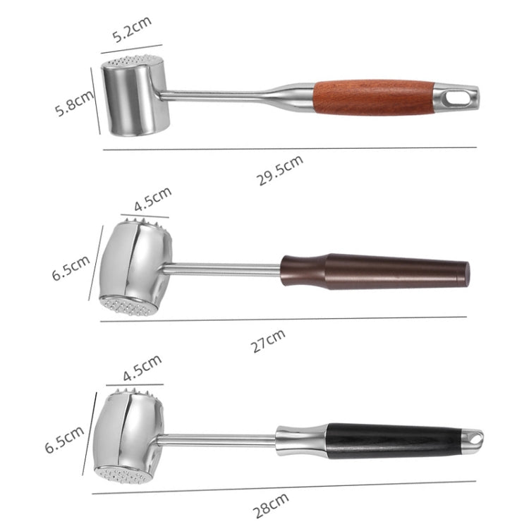 304 Stainless Steel Beef Hammer Thickened Solid Knocker Kitchen Double Sided Meat Looser