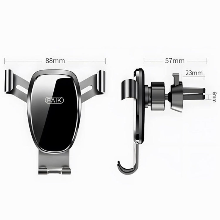 FAIK Car Cell Phone Holder Air Vent Triangle Gravity Sensor Car Phone Bracket