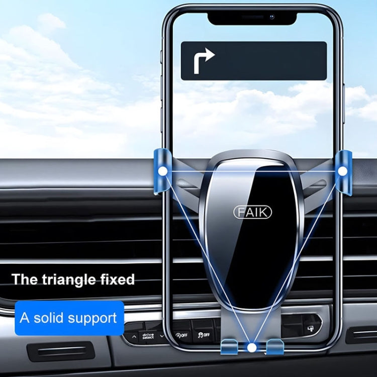 FAIK Car Cell Phone Holder Air Vent Triangle Gravity Sensor Car Phone Bracket