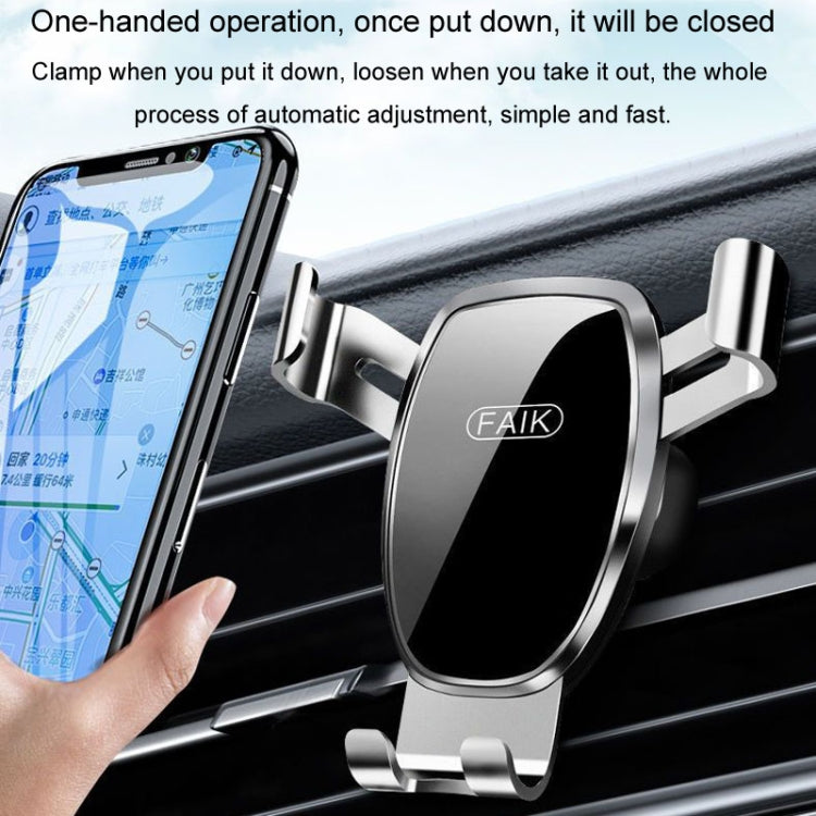 FAIK Car Cell Phone Holder Air Vent Triangle Gravity Sensor Car Phone Bracket
