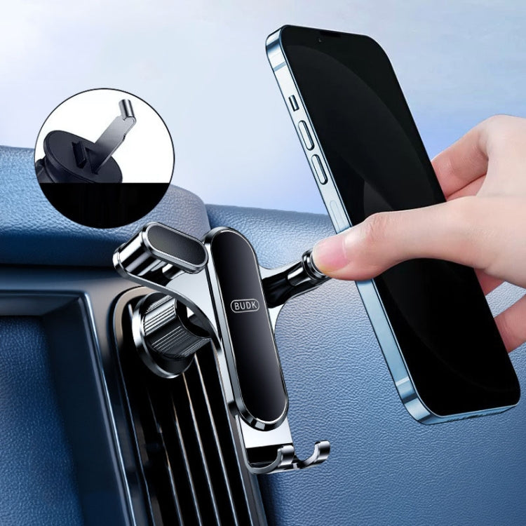 BUDK Triangle Gravity Sensor Car Phone Bracket Car Air Vent Navigation Holder