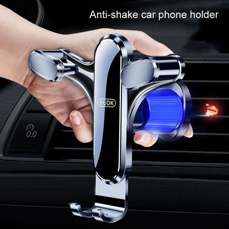 BUDK Triangle Gravity Sensor Car Phone Bracket Car Air Vent Navigation Holder