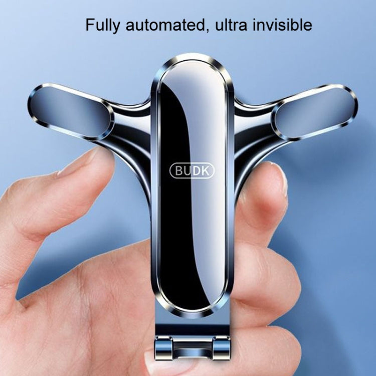 BUDK Triangle Gravity Sensor Car Phone Bracket Car Air Vent Navigation Holder