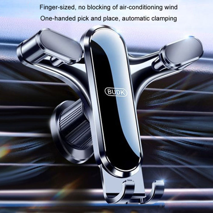 BUDK Triangle Gravity Sensor Car Phone Bracket Car Air Vent Navigation Holder