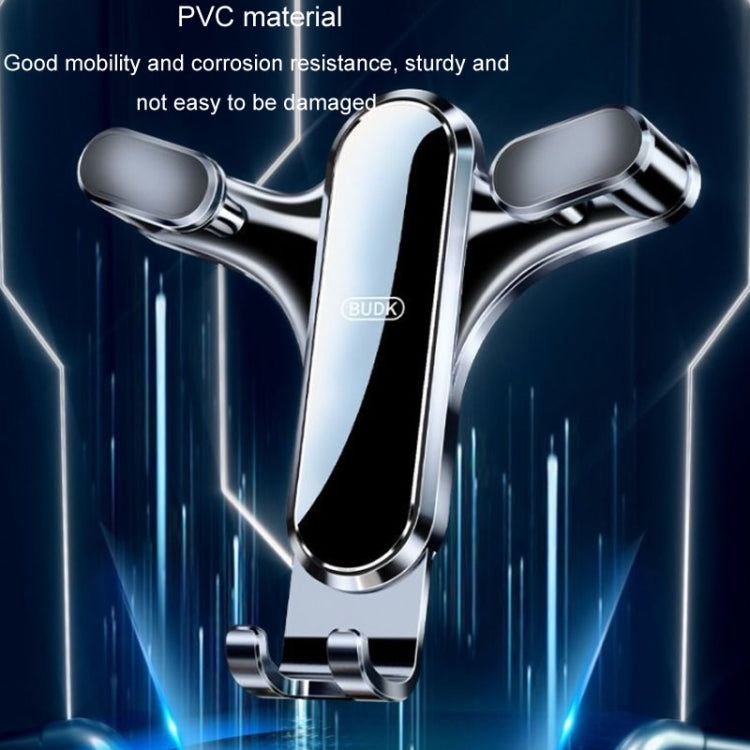 BUDK Triangle Gravity Sensor Car Phone Bracket Car Air Vent Navigation Holder