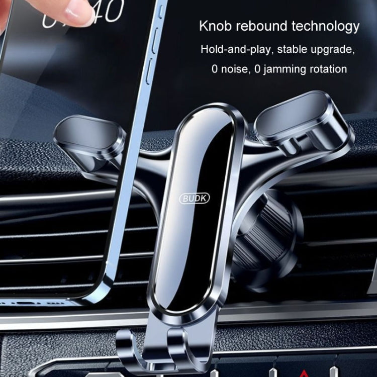 BUDK Triangle Gravity Sensor Car Phone Bracket Car Air Vent Navigation Holder