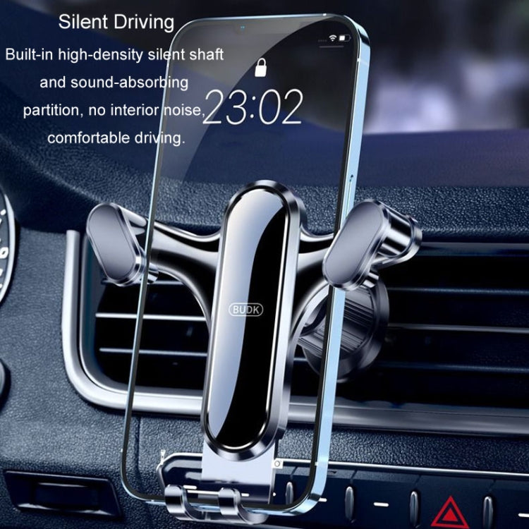 BUDK Triangle Gravity Sensor Car Phone Bracket Car Air Vent Navigation Holder