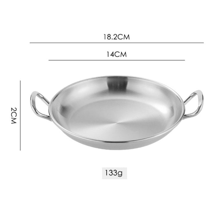 304 Stainless Steel With Double Ear Snack Tray Fried Chicken Chips Cold Dishes Candy Snacks Tray