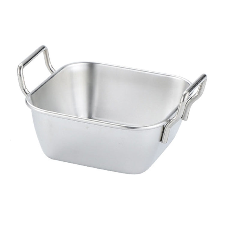 304 Stainless Steel With Double Ear Snack Tray Fried Chicken Chips Cold Dishes Candy Snacks Tray