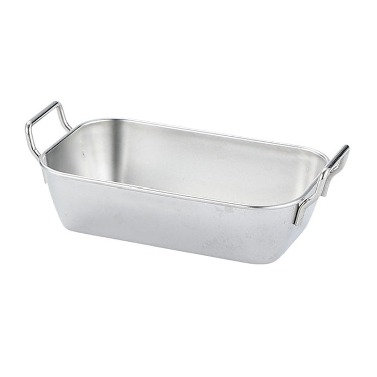 304 Stainless Steel With Double Ear Snack Tray Fried Chicken Chips Cold Dishes Candy Snacks Tray