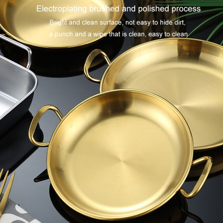 304 Stainless Steel With Double Ear Snack Tray Fried Chicken Chips Cold Dishes Candy Snacks Tray