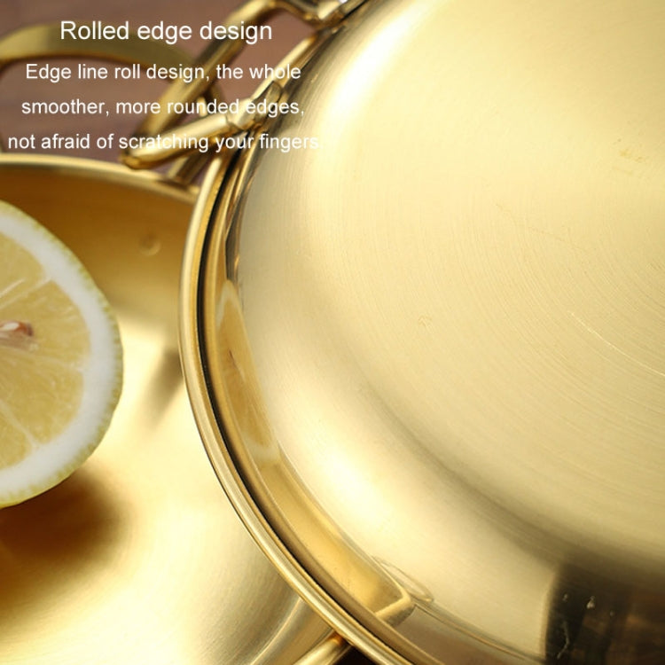 304 Stainless Steel With Double Ear Snack Tray Fried Chicken Chips Cold Dishes Candy Snacks Tray