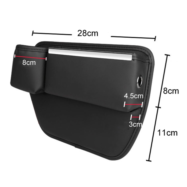 Automotive Seat Clamp Seam Organizer Car Decoration Storage Bag Water Cup Model