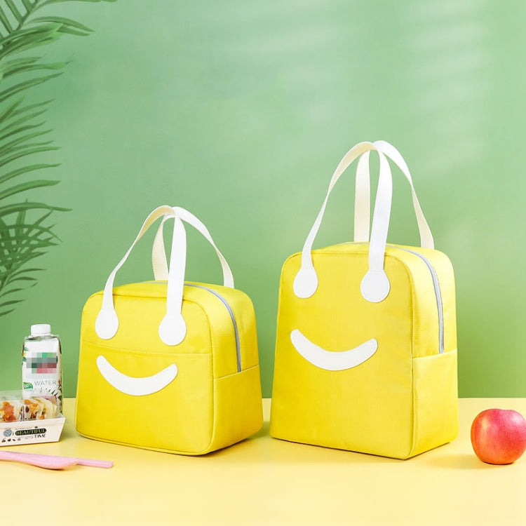 Smiley Face Lunch Box Bag Waterproof Insulated  Portable Bento Packet
