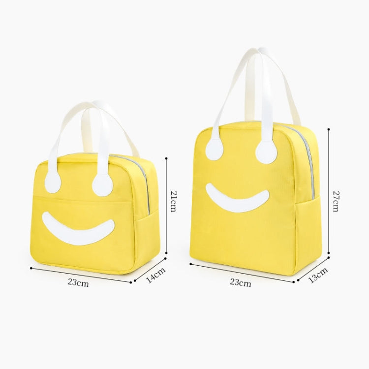Smiley Face Lunch Box Bag Waterproof Insulated  Portable Bento Packet