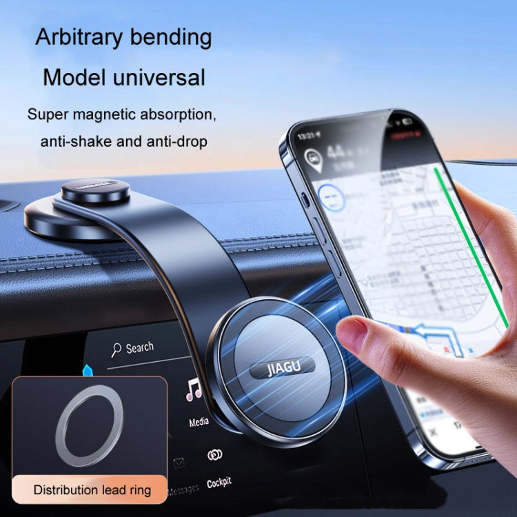 JIAGU Car Suction Cup Type Magsafe Mobile Phone Bracket Telescopic Instrument Panel Car Navigation Rack