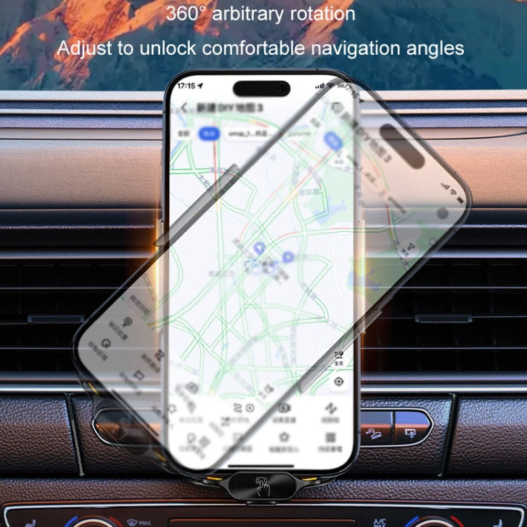 Car Magsafe Wireless Charger Transparent Induction 120W Fast Charging Universal Mobile Phone Bracket